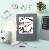 Don't Worry Be Heavy - Gitaar en Bass Design Sticker (iPad Cover)