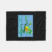 Dont Worry Be Hoppy Toddler  Fleece Deken (Voorkant (Horizontaal))