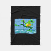 Dont Worry Be Hoppy Toddler Fleece Deken (Voorkant)