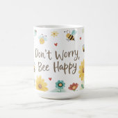 Don't Worry Bee Happy Cute Bee Koffiemok (Center)