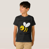 Don't Worry Bee Happy Cute Funny Sitive Quote T-shirt (Voorkant volledig)