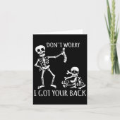 Don't Worry I Got Your Back - Funny Skeletons Puns Kaart (Voorkant)