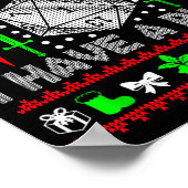 Don't Worry I Have Plan Christmas D20 Ugly Tableto Poster (Hoek)