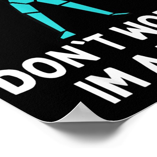 Don't Worry Im A Tank Gaming Mmo Rpg Funny  Poster (Hoek)