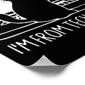 Don't Worry I'm From Tech Suprt Funny Cat  Poster (Hoek)