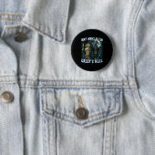 Don't Worry Kitten Daddy's Here Funny Alpha Wolves Ronde Button 5,7 Cm (In situ)