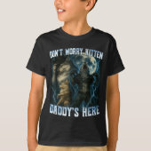 Don't Worry Kitten Daddy's Here Funny Alpha Wolves T-shirt (Voorkant)