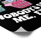 Don't Worry Laundry Nobody's Doing Me Either Funny Poster (Hoek)