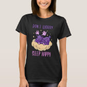Don't Worry Sleep Happy! Pajamas with cute moose s T-shirt (Voorkant)