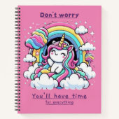 Don't Worry, You'll Have Time for Everything" Notitieboek (Voorkant)