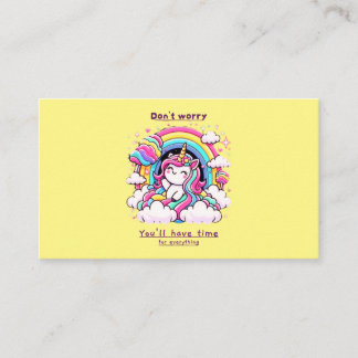 Don't Worry, You'll Have Time for Everything" Visitekaartje