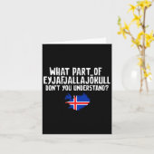 Dont You Understand Volcano Iceland  Kaart (Gele Bloem)