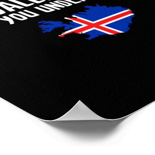 Dont You Understand Volcano Iceland  Poster (Hoek)