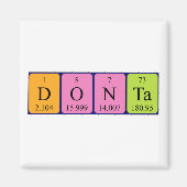 Donta periodiek table name magnet (Voorkant)
