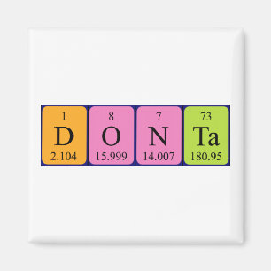 Donta periodiek table name magnet