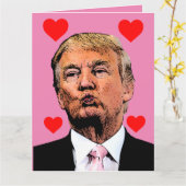 DONTALD TRUMP VALENTIJN DAG OVERGROTE KAARTEN (Gele Bloem)