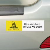 DontTreadONMe, geef me vrijheid of geef me de dood Bumpersticker (Op auto)