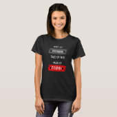 Donu2019t let yesterday take up too much today mot t-shirt (Voorkant volledig)