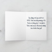 Donuld Trump-telefoongesprek Grappige wenskaart Kaart (Binnen)