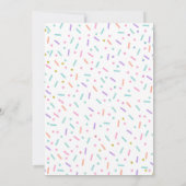 Donut 10th Birthday Invite Donut Ten Is Sweet Kaart (Achterkant)