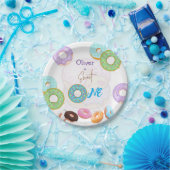 Donut 1e verjaardag papieren bordje (Feest)