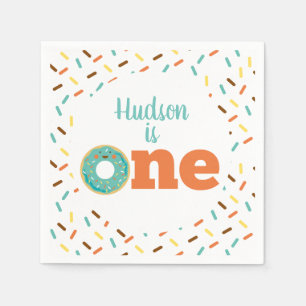 Donut 1e verjaardag servetten