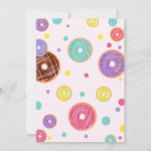 Donut 1e verjaardag uitnodiging, Donut Miss it Kaart (Achterkant)