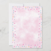 Donut 1e verjaardag van de uitnodiging van het mei (Achterkant)