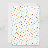 Donut 1st Birthday Uitnodiging (Achterkant)