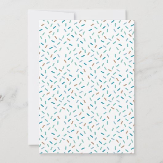 Donut 1st Birthday Uitnodiging (Achterkant)