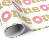 Donut 1st Verjaardag Verpakking papier (Rol Hoek)