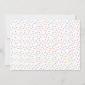 Donut 2e verjaardag uitnodiging met foto (Achterkant)