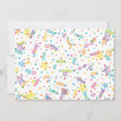 Donut 2nd Birthday Photo Invitation Kaart (Achterkant)