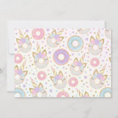 Donut and Unicorn nodiging niet meer te geloven Kaart (Achterkant)