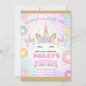 Donut and Unicorn nodiging niet meer te geloven Kaart (Voorkant)