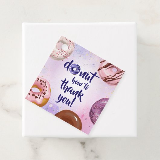 Donut Aquarel Bedankt Bedankjes Labels (In situ)
