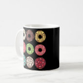Donut Assorted Donuts Sweets Foodie Cookie Donut Koffiemok (Voorkant links)