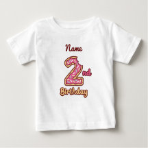 Donut Baby 2e verjaardag t-shirt