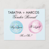 Donut Baby Geslacht onthullen kaarten voor DIY-kra (Voorkant)