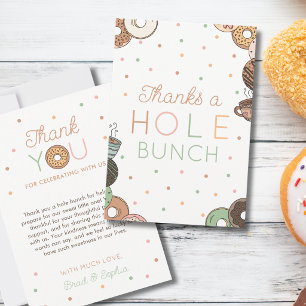 Donut Baby Shower Bedankt voor een Gat in de Hand