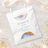 Donut baby shower blauw girly schattig welkom bedankzakje (Geknipt)