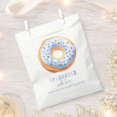 donut baby shower blauw schattig elegant feest bedankzakje (Geknipt)