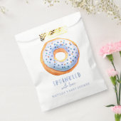 donut baby shower blauw schattig elegant feest bedankzakje (Gezegeld)
