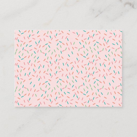 Donut Baby shower Boeken voor Baby Enclosure Kaart (Achterkant)