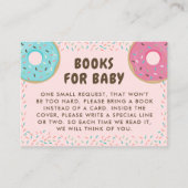 Donut Baby shower Boeken voor Baby Enclosure Kaart (Voorkant)