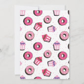 Donut Baby shower girl-uitnodiging Kaart (Achterkant)