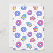 Donut Baby shower jongen Kaart (Achterkant)