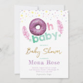Donut Baby shower kleurrijk Kaart (Voorkant)