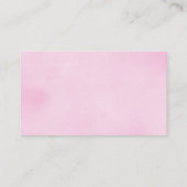 Donut baby shower meisje roze luier verloting informatiekaartje (Achterkant)