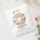 Donut baby shower natuurlijke beige schattig welko bedankzakje (Gezegeld)